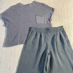 Free People Freya set in blue